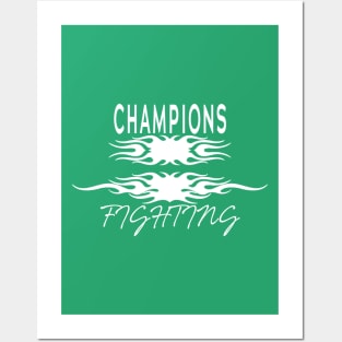 champions fighting Posters and Art